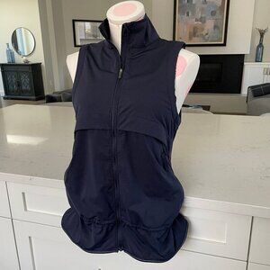Lululemon Kicking Asphalt Sleeveless Lightweight Vest in Midnight Navy Sz 6